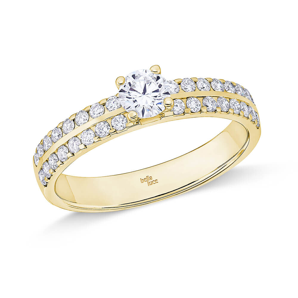 Ring Solitär Plus Gelbgold Brillant EH006124