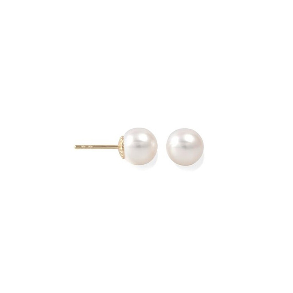 Ohrstecker mit Perle Gold