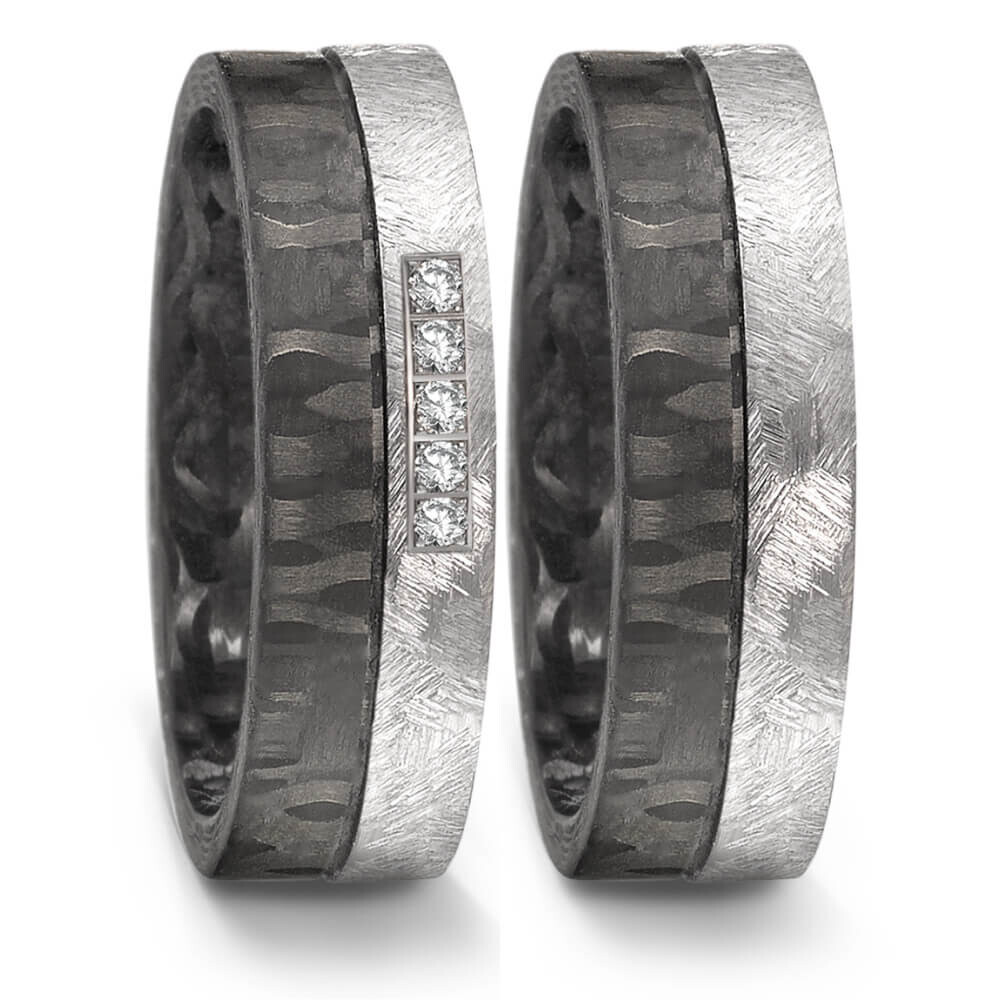 Partnerringe Tantal Carbon Brillant - TRS52TN567