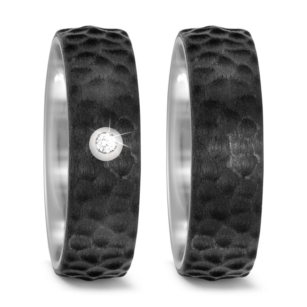 Trauringe Titan Carbon Brillant TF 52485