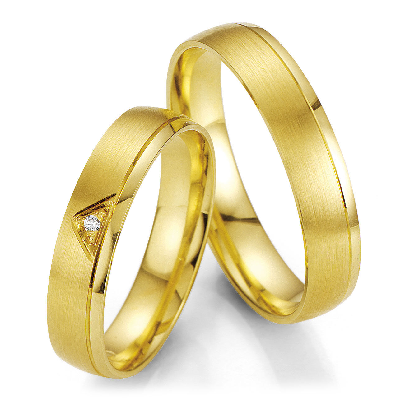 Trauringe Gelbgold SmartLine 48/07005 & 48/07006
