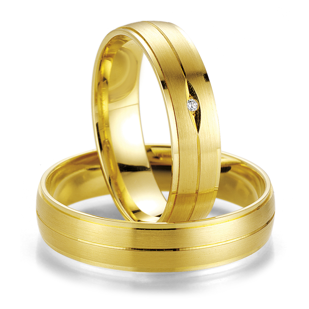 Trauringe Gelbgold Smartline 48/07017 & 48/07018