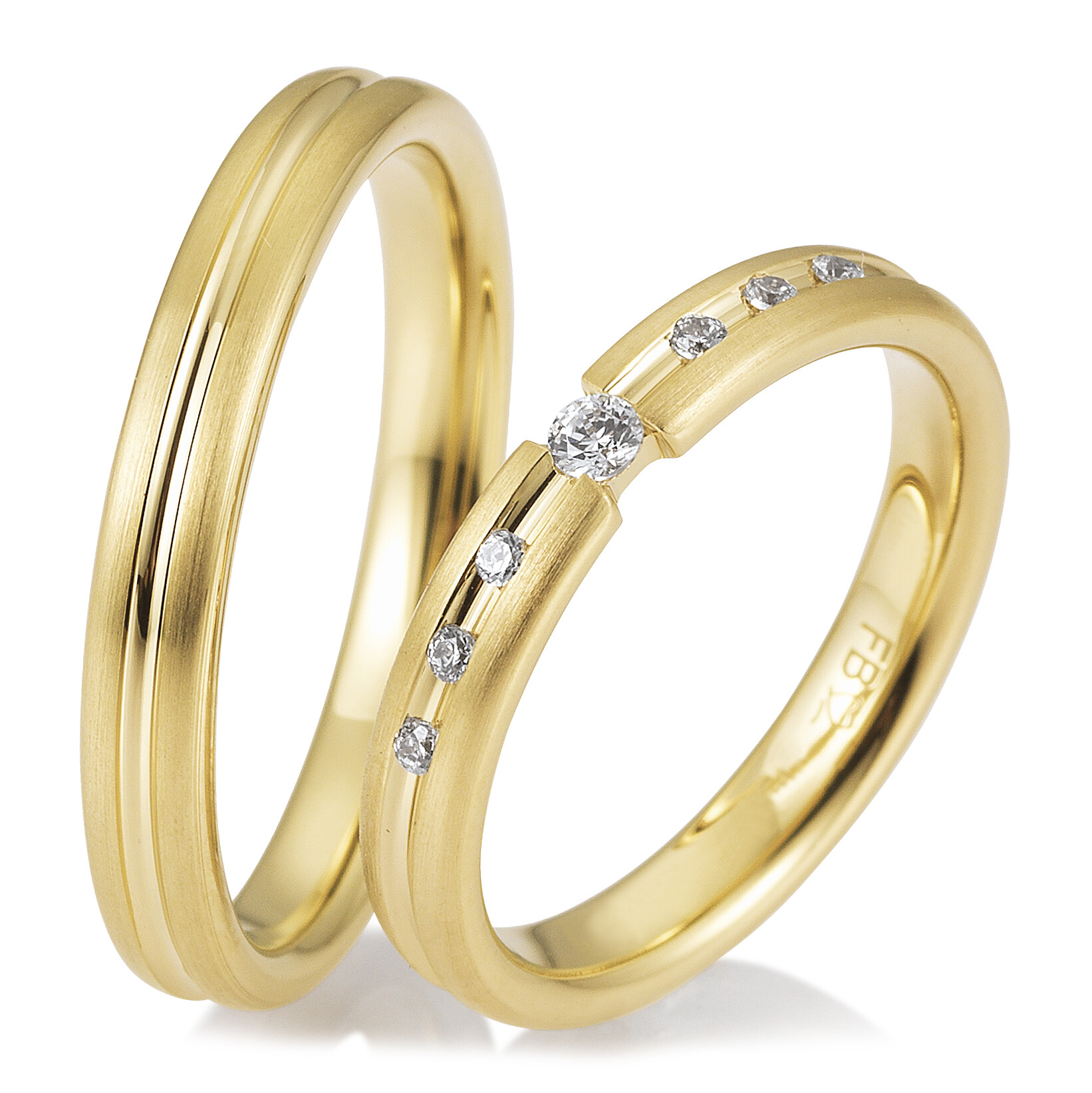 Trauringe Gelbgold Inspiration BR 48/05877 & 48/05878