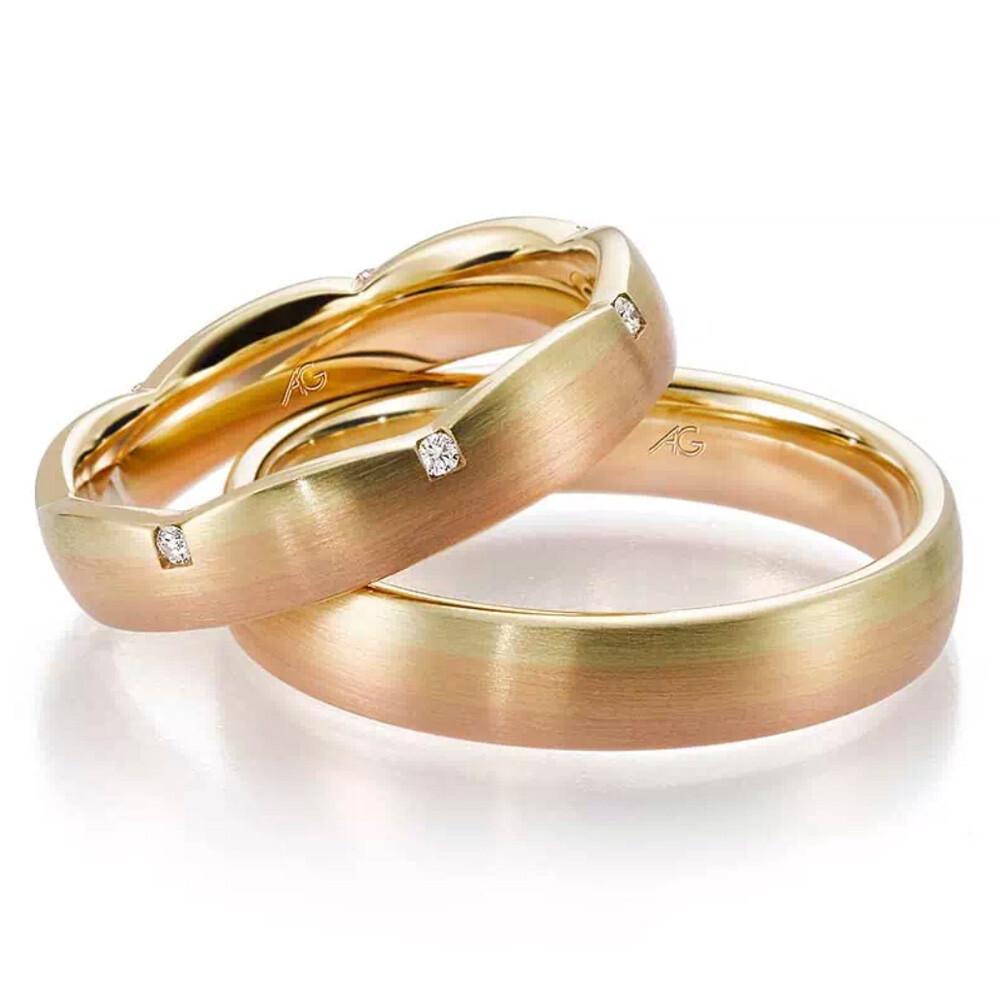 Trauringe Morgenröte 4/28601/4.3 & 28601/4.5