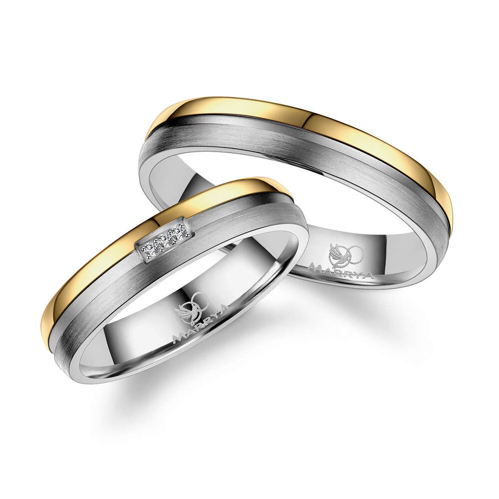 Trauringe Partnerringe Titan Gold Marrya TI-13