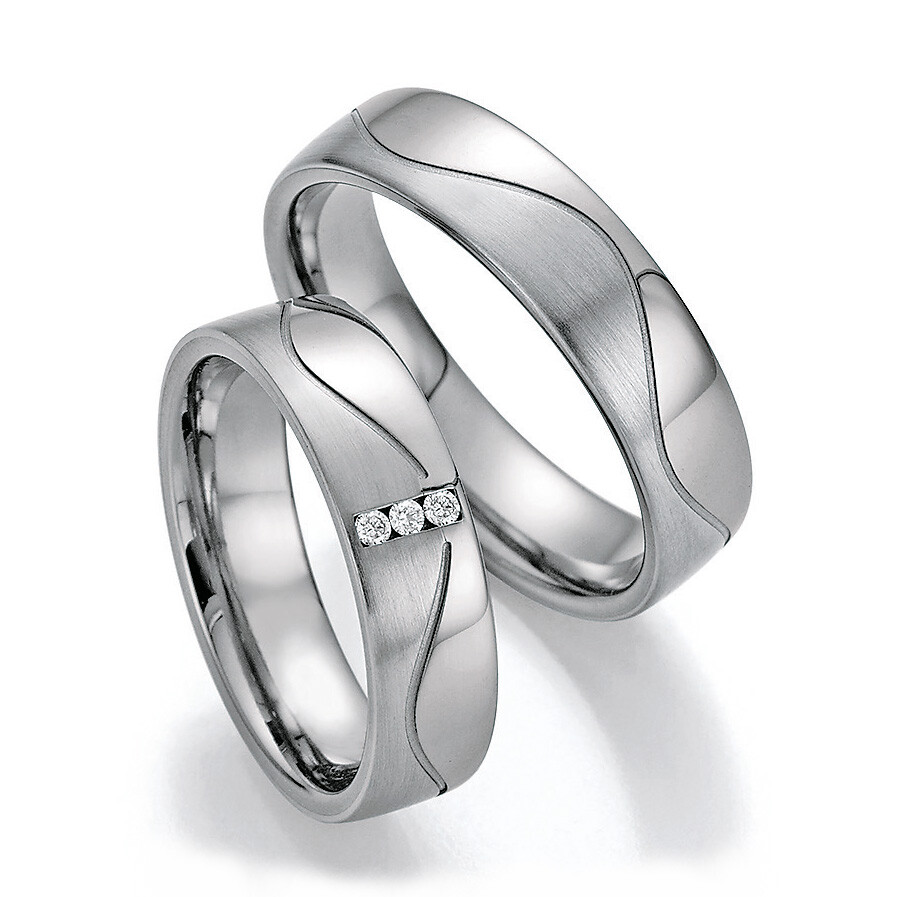 Trauringe Platin 600 & Titan 86/10090