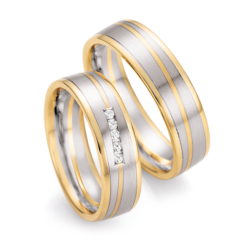 Trauringe Bicolor Honeymoon 66/42030 & 66/42040
