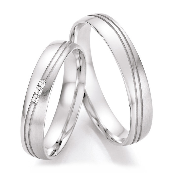 Trauringe Weißgold Brillant TRS66RU41030W