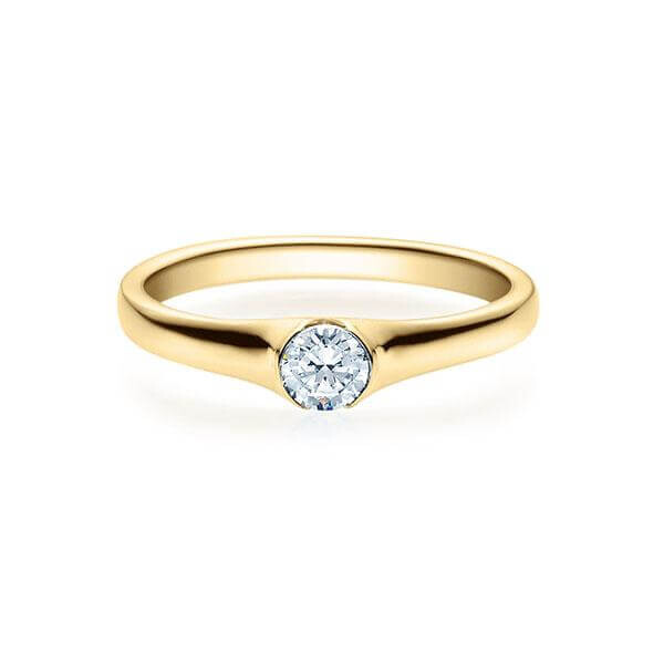 Verlobungsring Spannring Brillant Gelbgold RU-1277