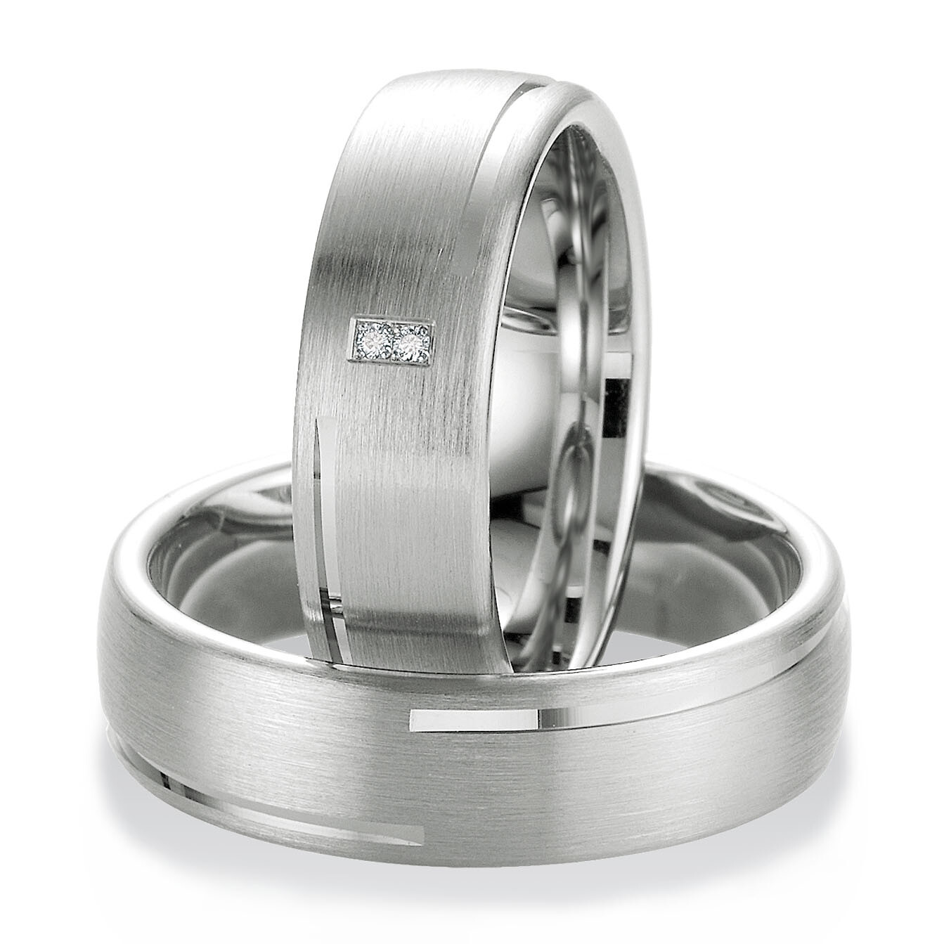 Trauringe Partnerringe 48/08043 & 48/08044 aus Silber 925