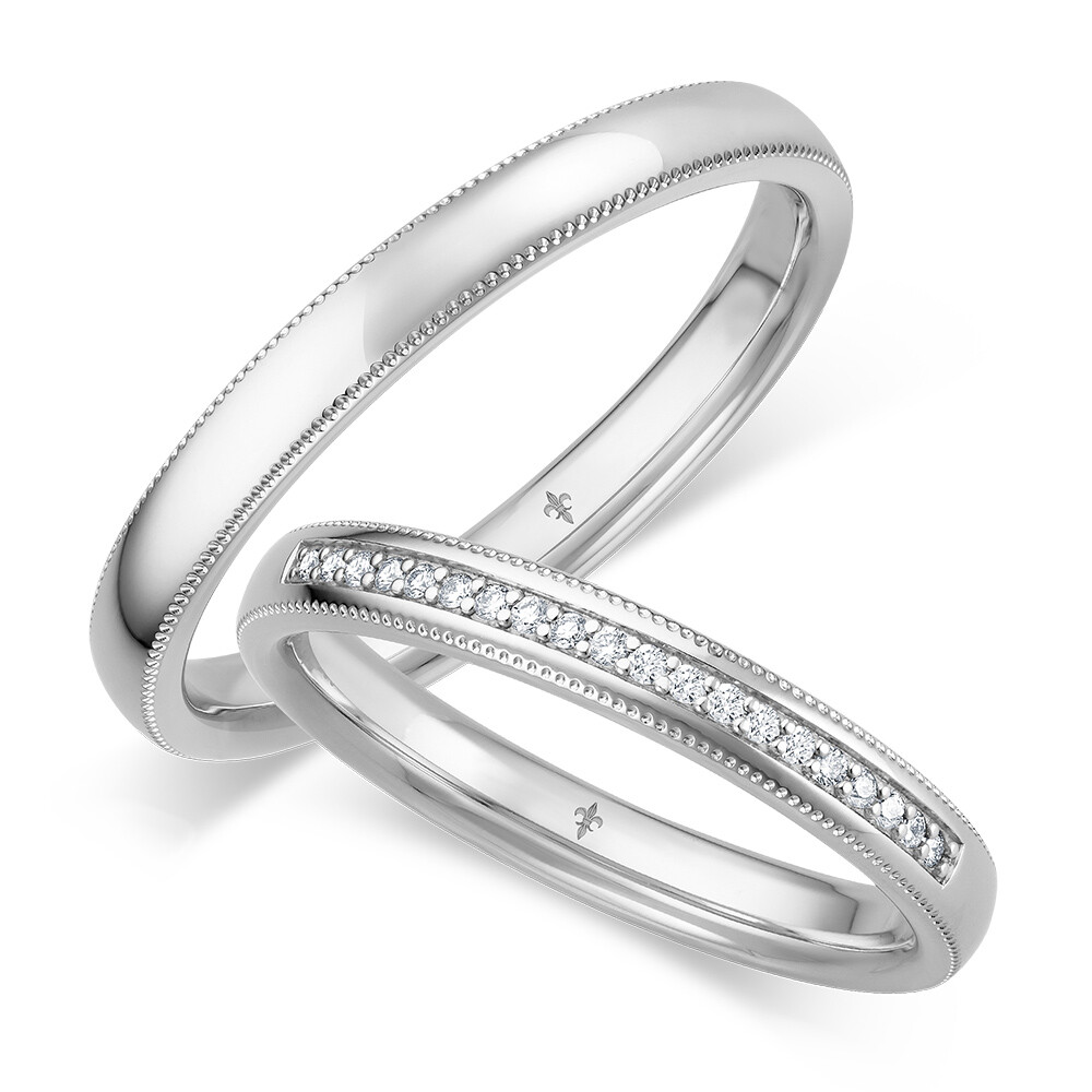 Trauringe Marilou Weißgold Perlfuge TR-0/TR-1-00096