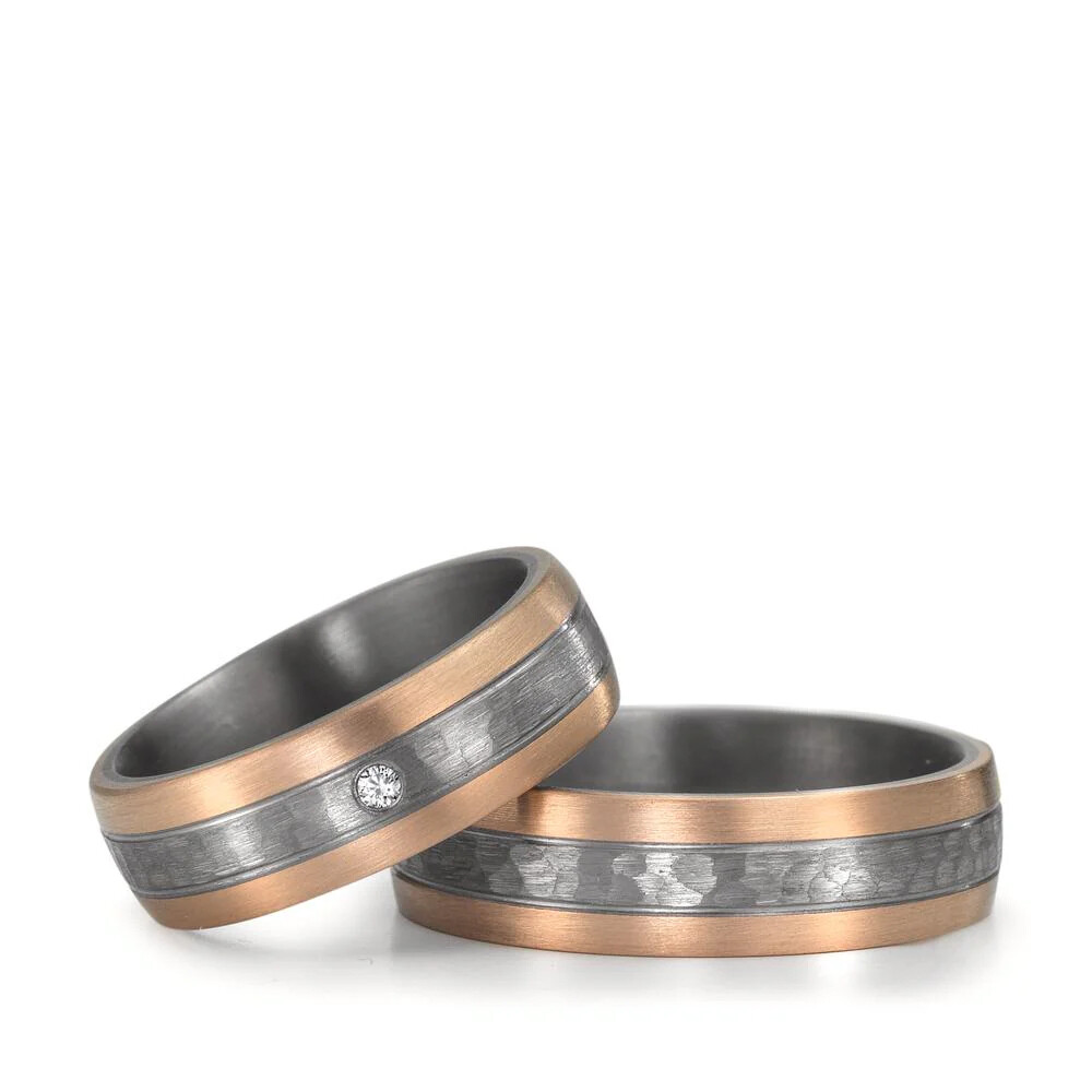 Eheringe aus Tantal & Roségold 585 TNO59765