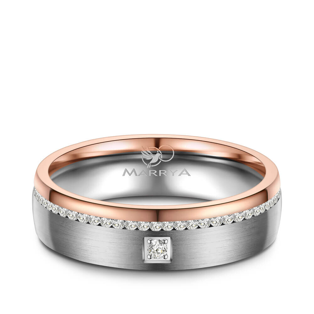 Trauring Partnerring Titan Roségold Marrya TI-39