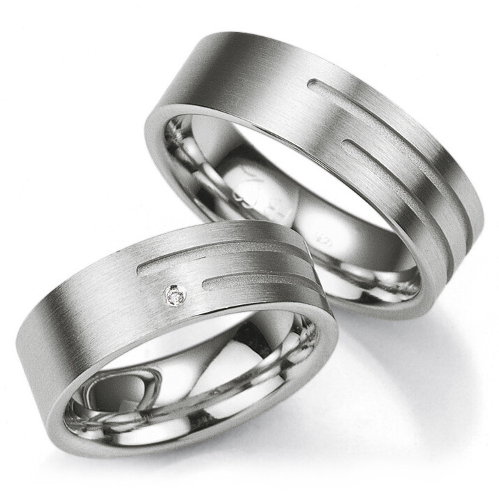 Trauringe Partnerringe 48/08003 & 48/08004 Silber 925