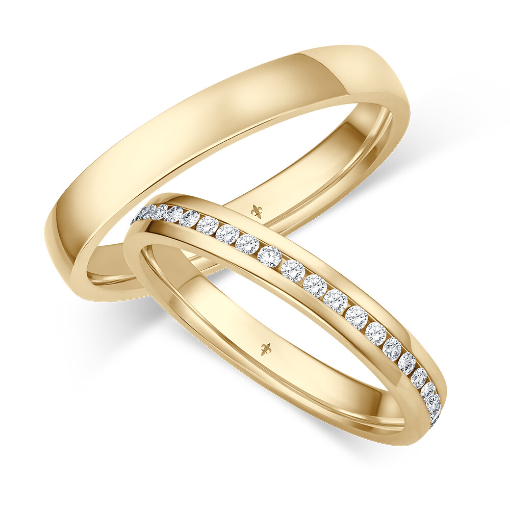 Eheringe Janine Gelbgold Brillant 0,430 ct.