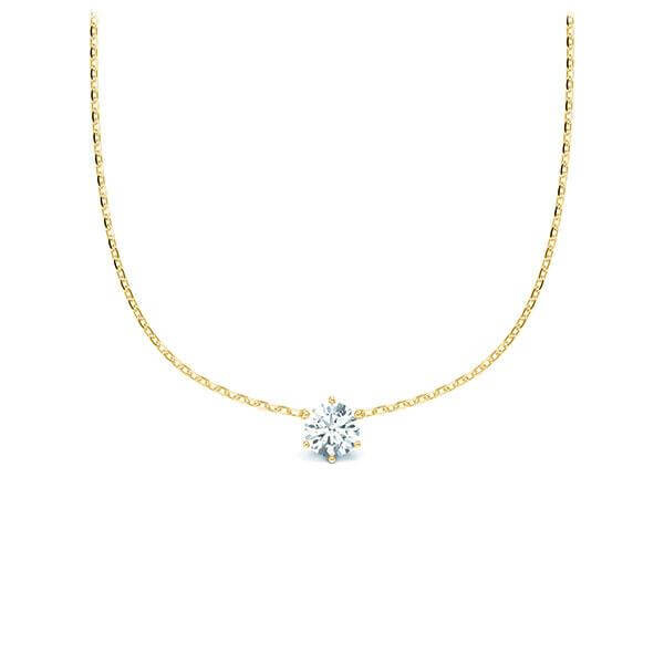 Collier Gelbgold 585 Brillant zus. 0,100 ct, tw, si RU-1580-2