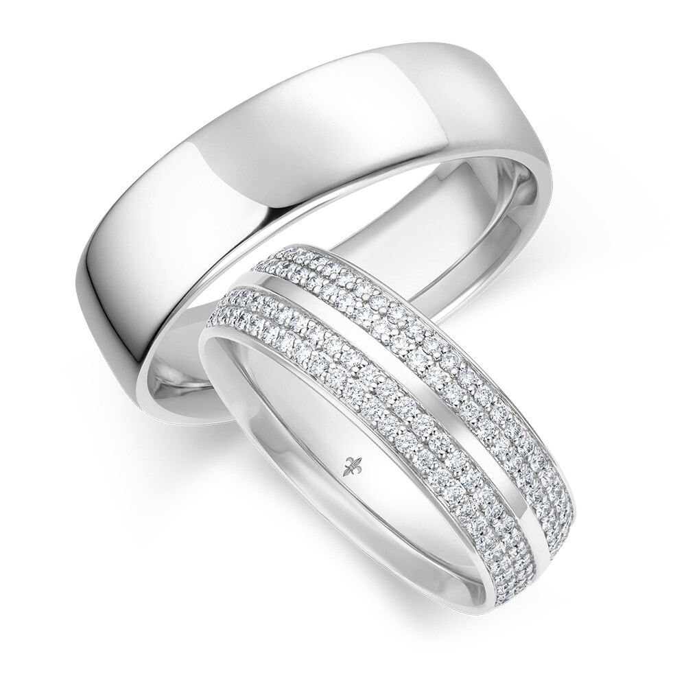 Eheringe Inès Weißgold TR00103