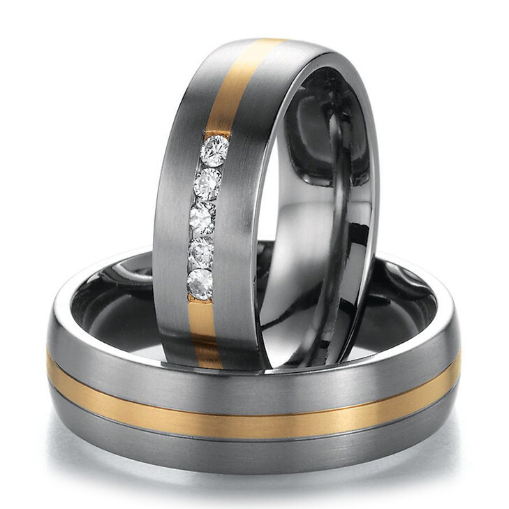 Trauringe Titan Gelbgold 78/80030 & 78/80040