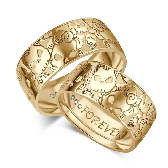 Trauringe Rock 'n Roll Gelbgold - TRS09GI001G