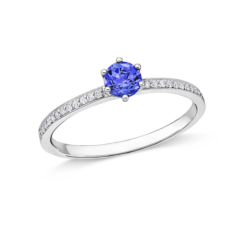 Ring Principessa Weißgold Tansanit Brillant EH006244