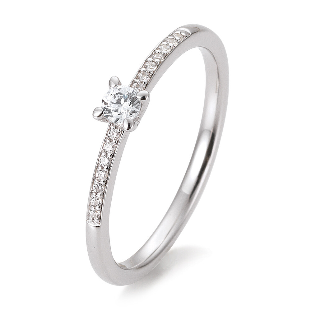 Verlobungsring 4er Krappe Weißgold Brillant 41/85950