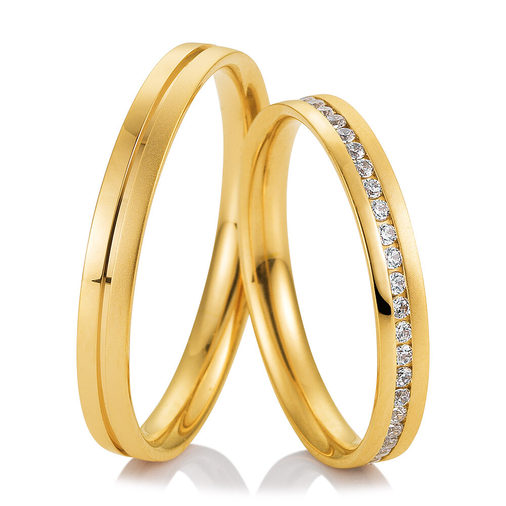 Trauringe Gelbgold Welcome 48/04985 & 48/04986