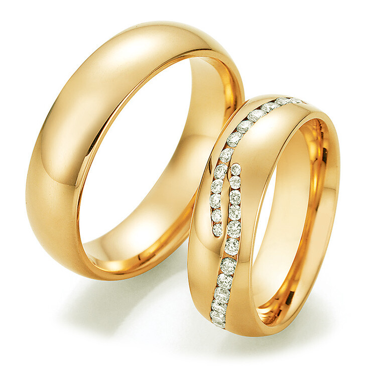 Eheringe Trauringe Gelbgold La Bellezza 02/50010 & 02/50020