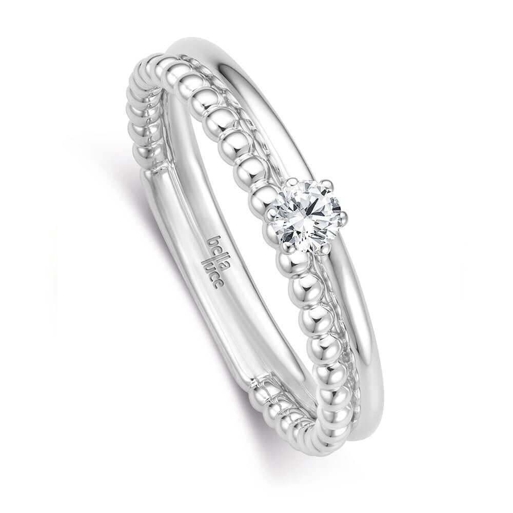 Kugelring Pallina Weißgold Brillant EH004541