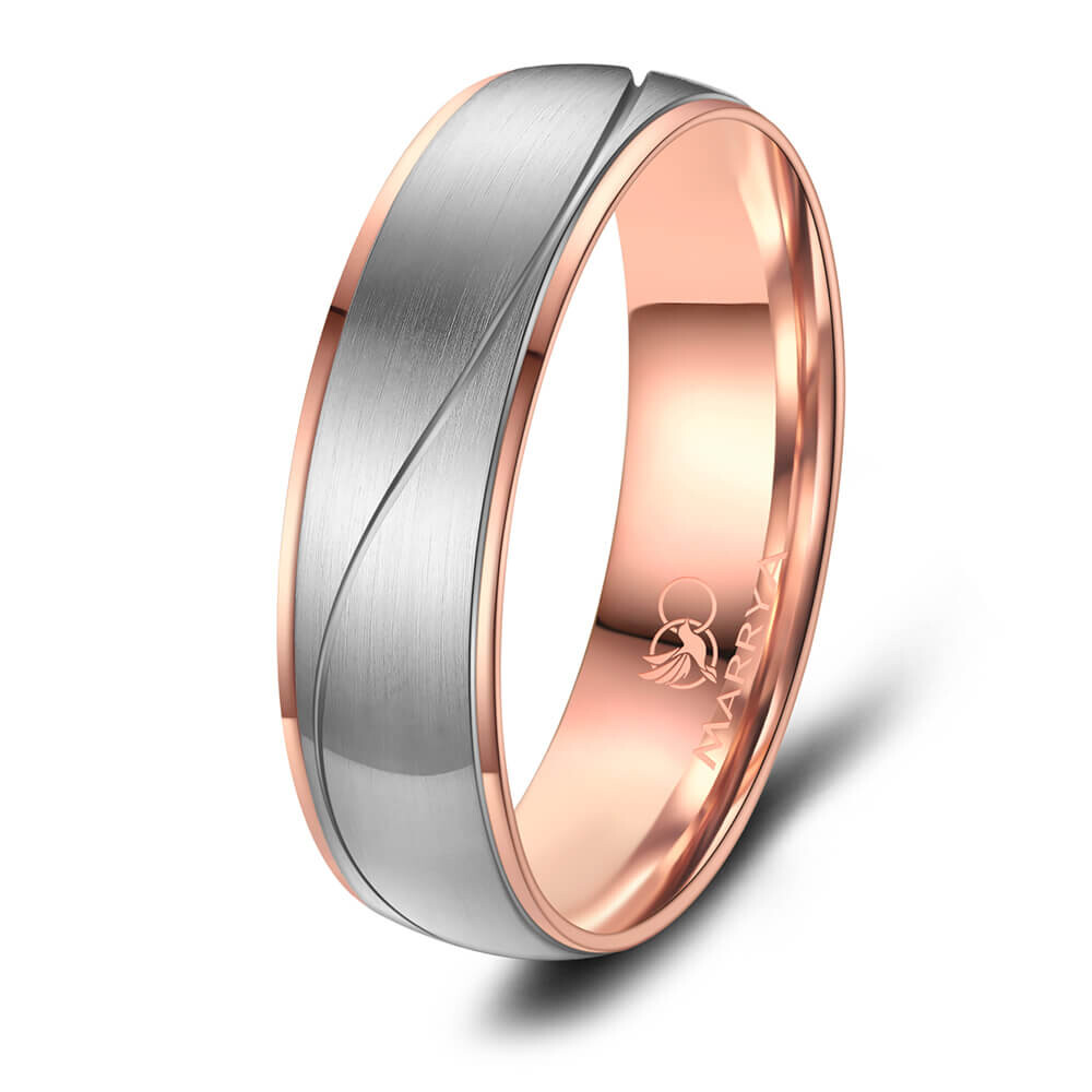 Herrenring Edelstahl rosé ES21