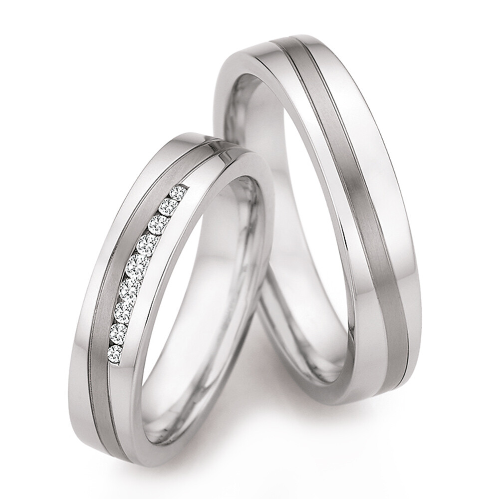 Eheringe Steel Titan Brillant 68/20130 & 68/20140