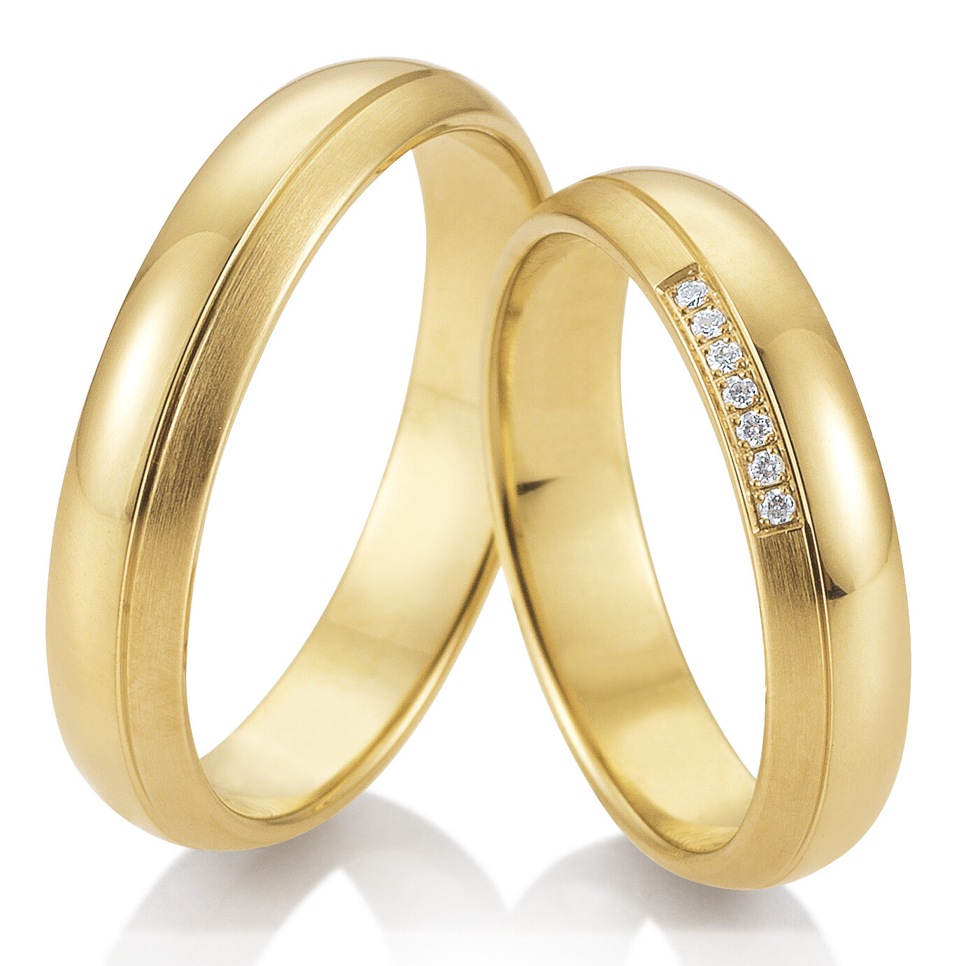 Trauringe 48/05707 & 48/05708 Gelbgold