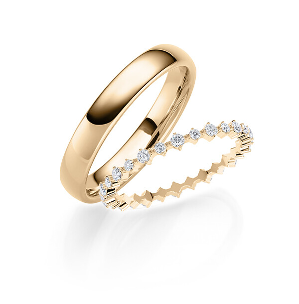 Trauringe Memoire Eheringe Roségold RU-1827