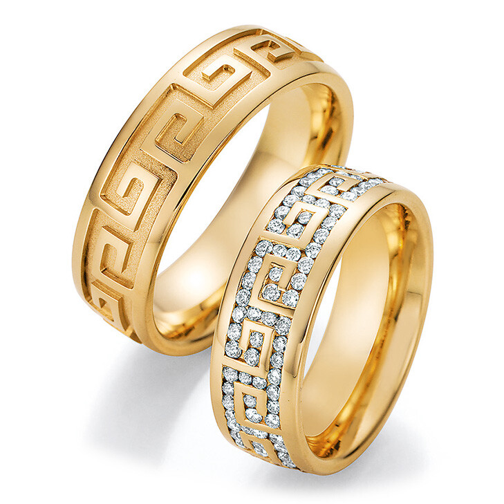 Eheringe Trauringe Gelbgold La Bellezza 02/50090 & 02/50100