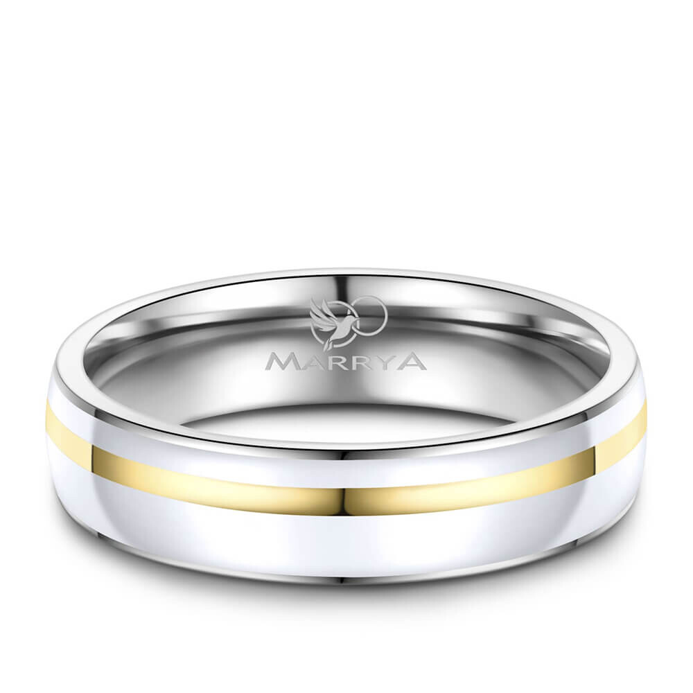 Herrenring Edelstahl Emaille ES39