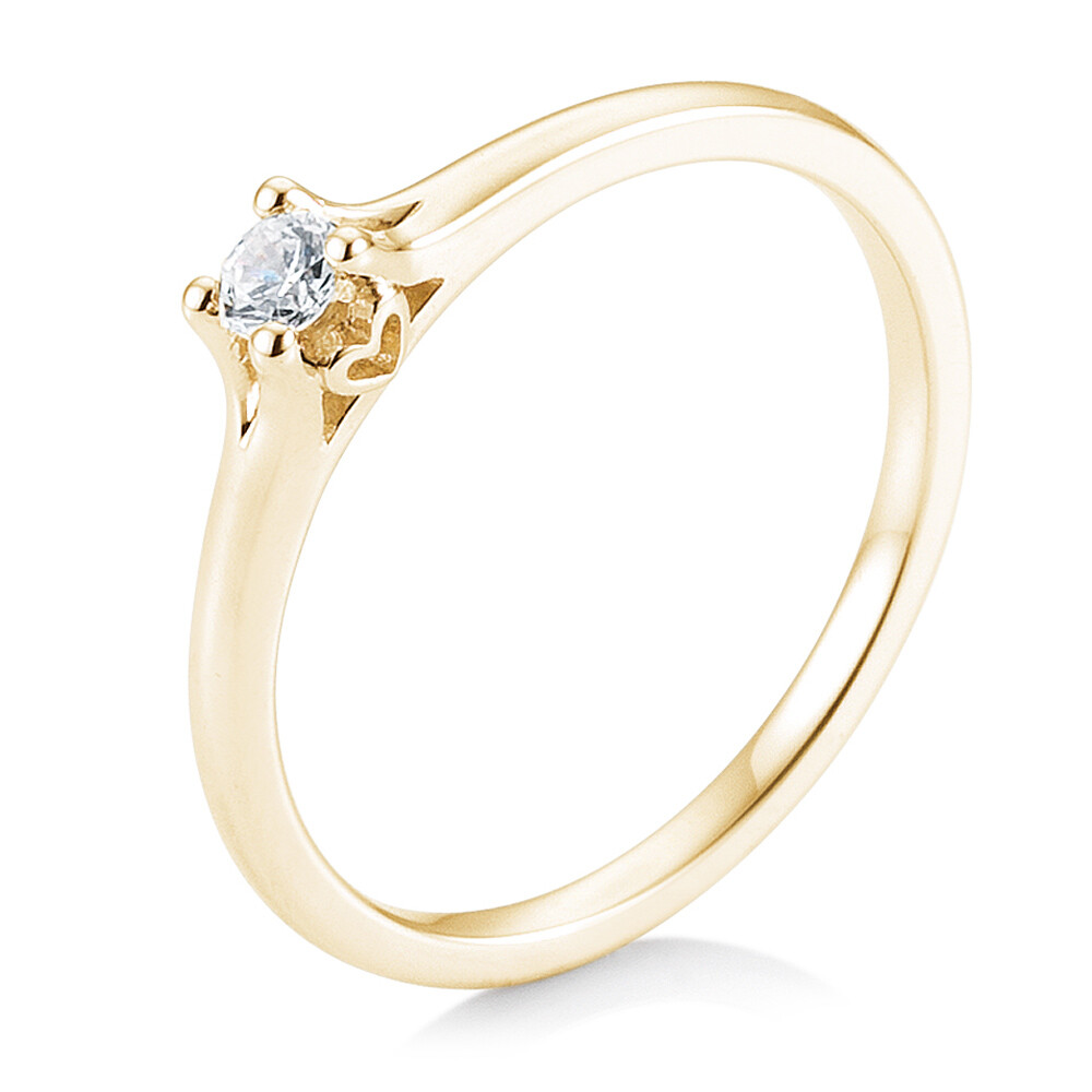 Verlobungsring Solitär 4er Krappe BR179 Gelbgold