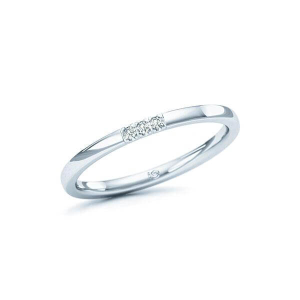 Memoire-Ring Palladium 950 zus. 0,030 ct. tw, si RU-1567-21