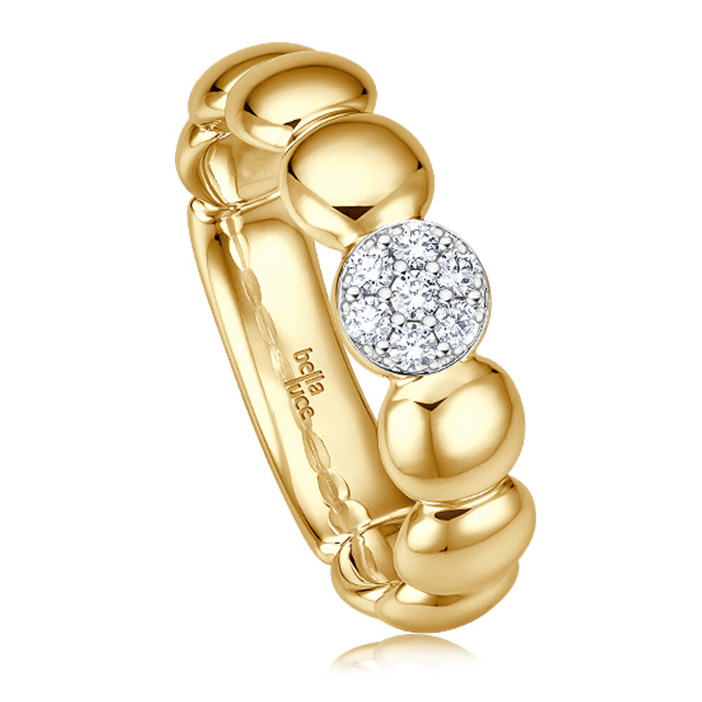 Kugelring Pallina Gelbgold Brillant 0,100 ct.