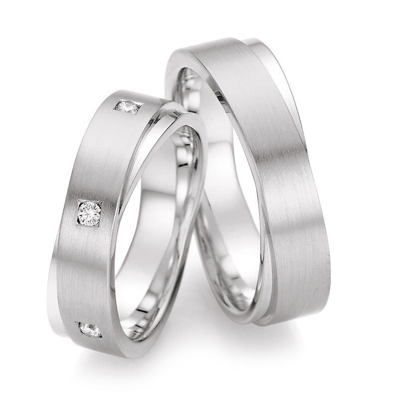 Trauringe Weißgold Honeymoon 66/42010 & 66/42020