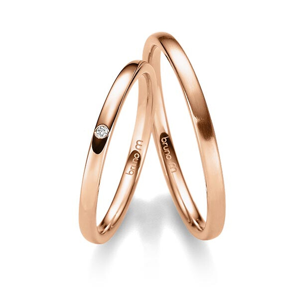 Trauringe Rotgold Brillant J-1228-9