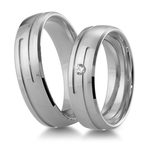 Trauringe Weißgold Inspiration BR 48/04119 & 48/04120