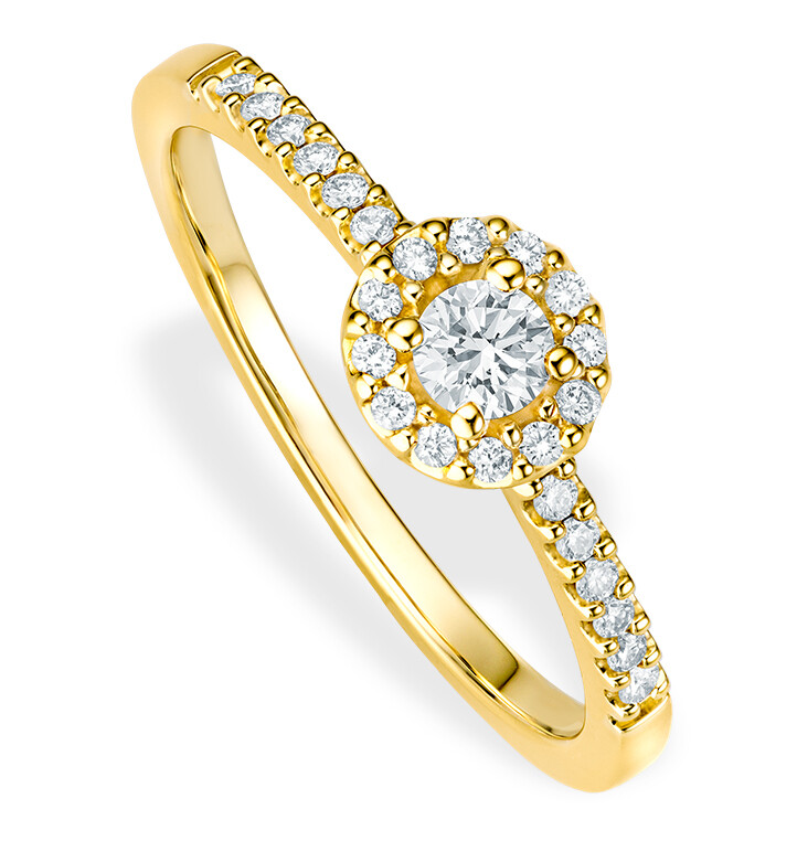 Verlobungsring Piccolina Gelbgold Brillant 0.250 ct.