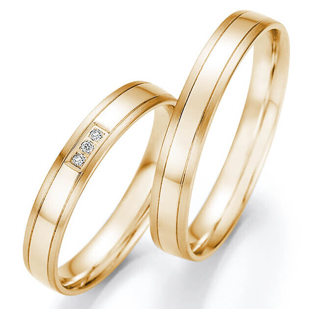 Trauringe Eheringe Gelbgold Brillant 66/61170 & 66/61180