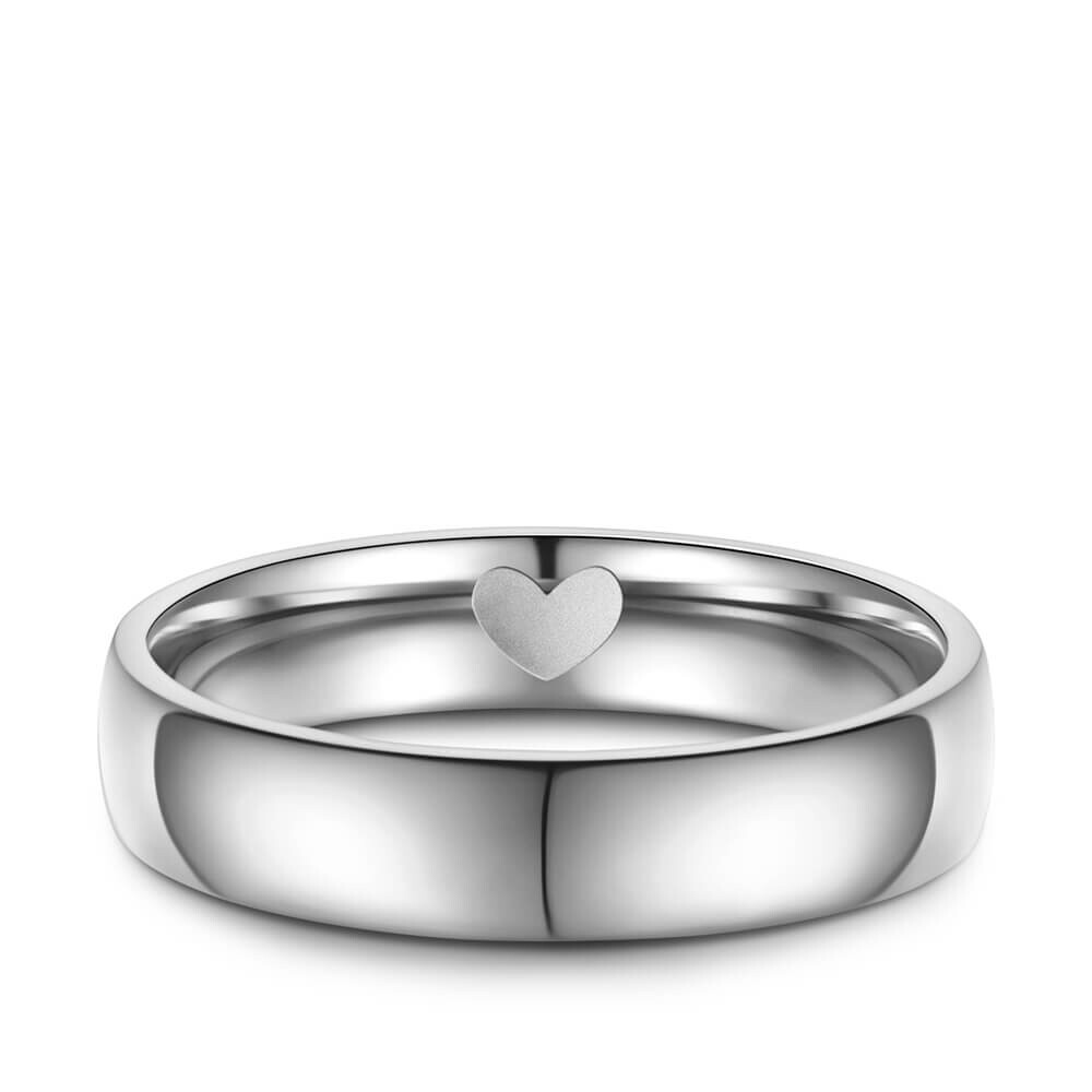 Partnerring Trauringe Edelstahl Herz Marrya ES-30
