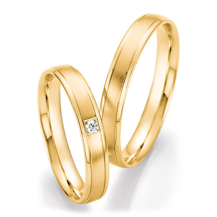 Trauringe Gelbgold Brillant CR 66/41070 & 66/41080