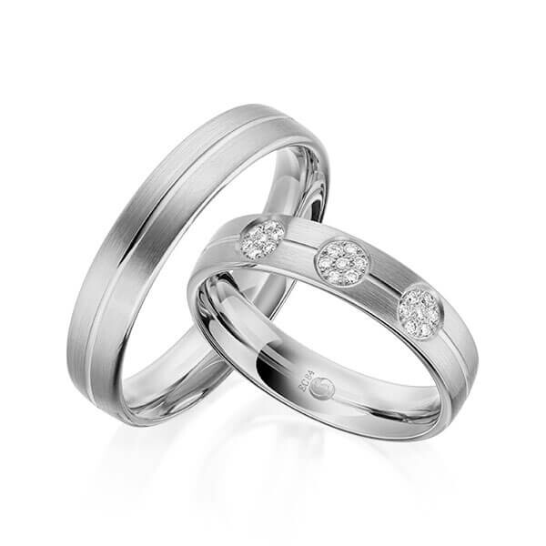 Trauringe Flowers Platin RU-1605