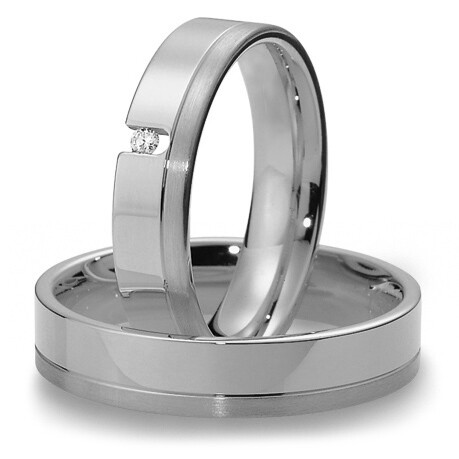 Trauringe aus Palladium Brillant TRS04BR013Pd