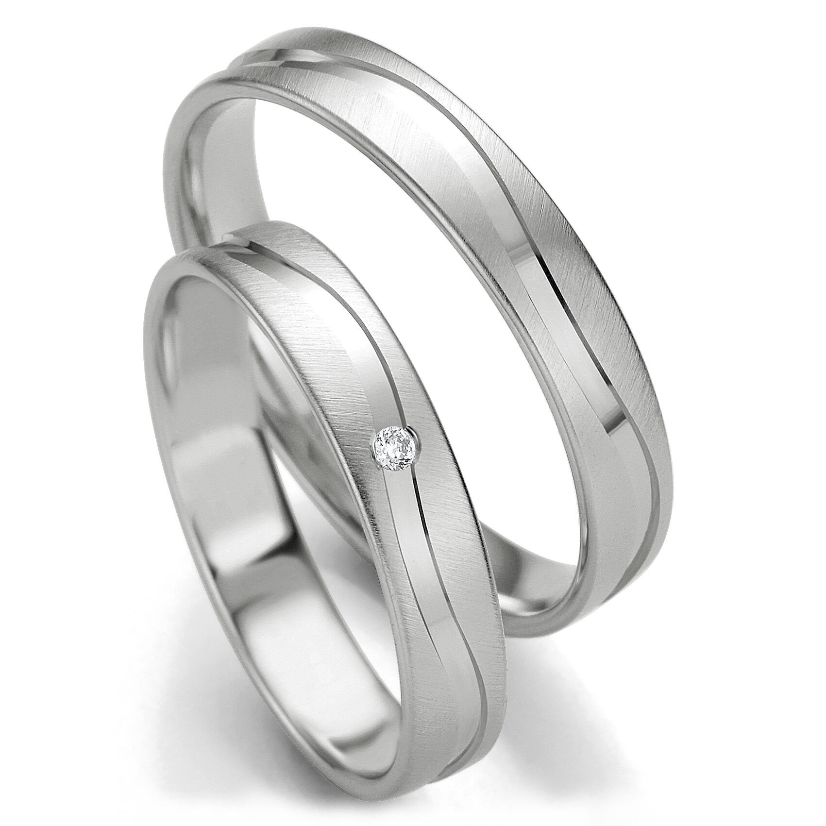 Trauringe Smart Line Slim Platin