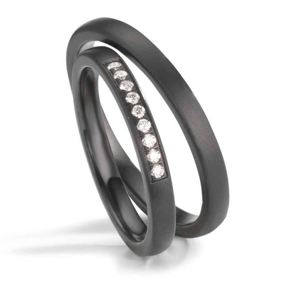 Eheringe aus Zirkonium Brillant 0,090 ct.