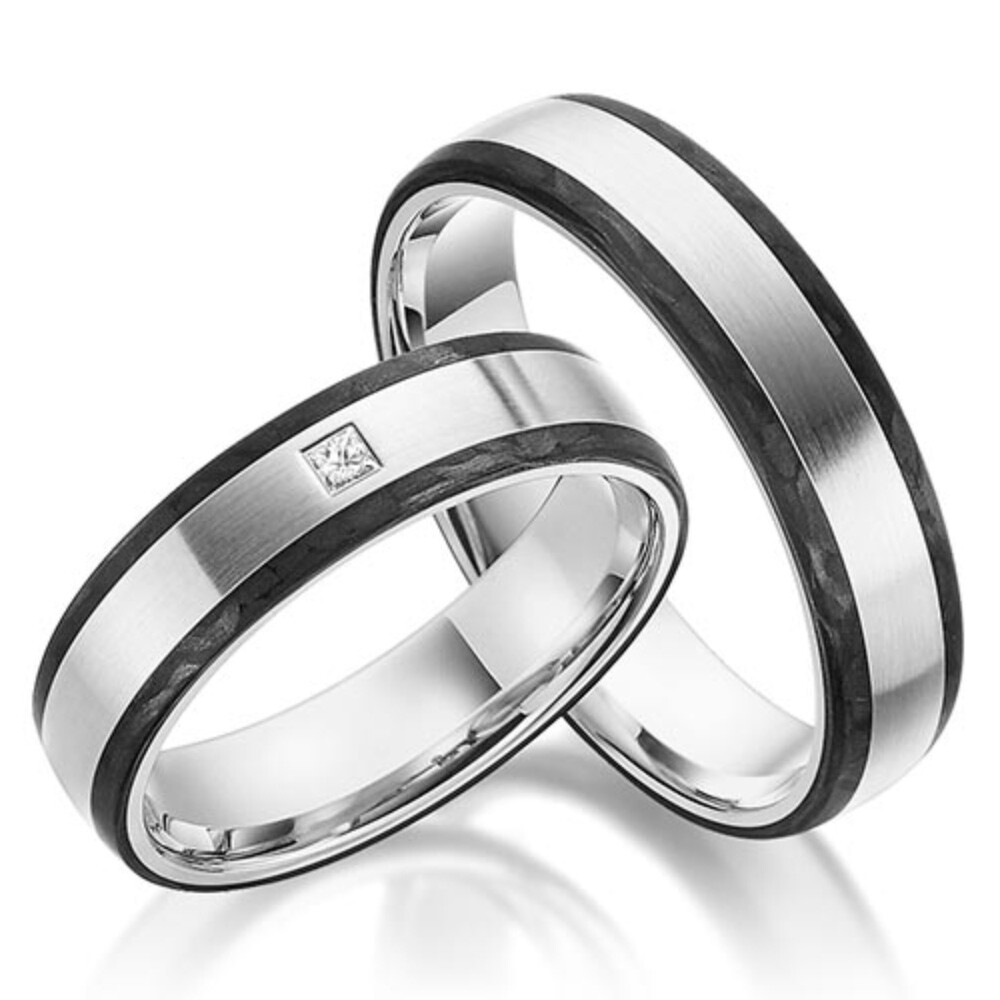 Trauringe Carbon & Graugold SC-1190-4