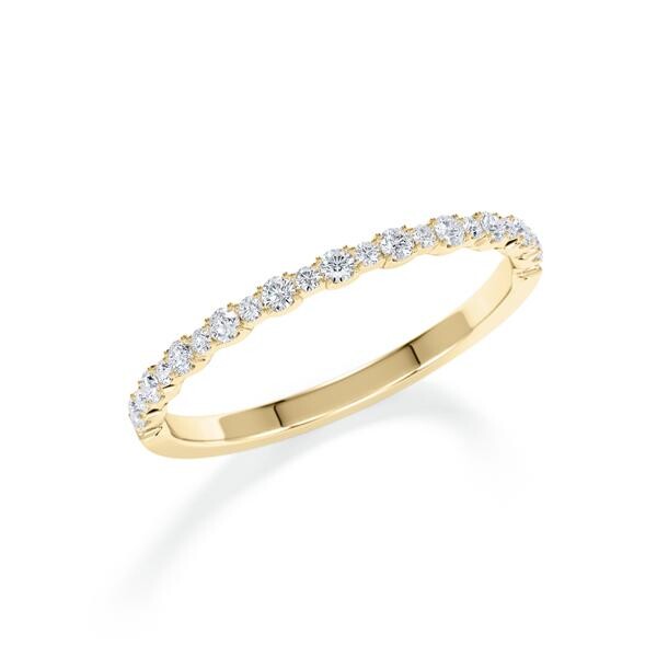 Memoire-Ring Vorsteckring Gelbgold 333 Diamant zus. 0,210ct. tw, si RU-1803